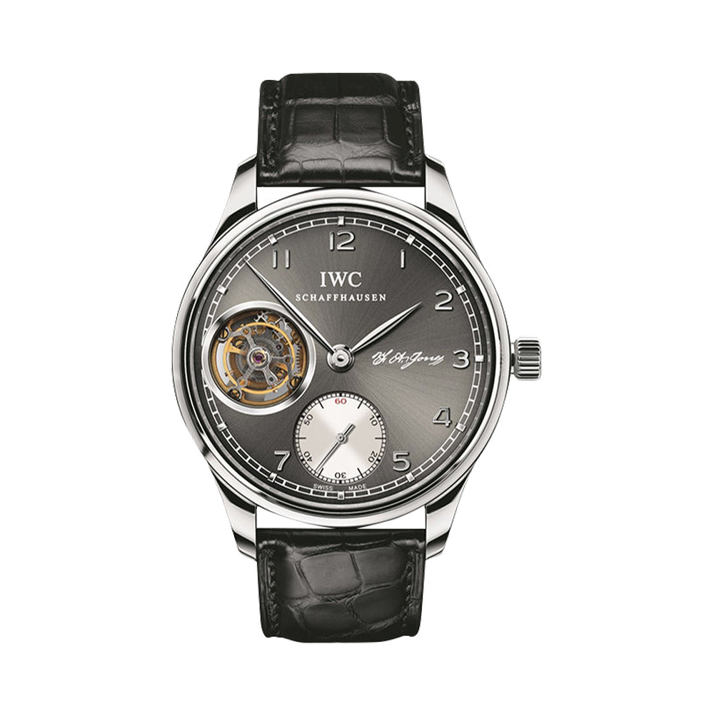 IWC Portugieser Tourbillon Hand-Wound F.A. Jones White Gold / Ardoise