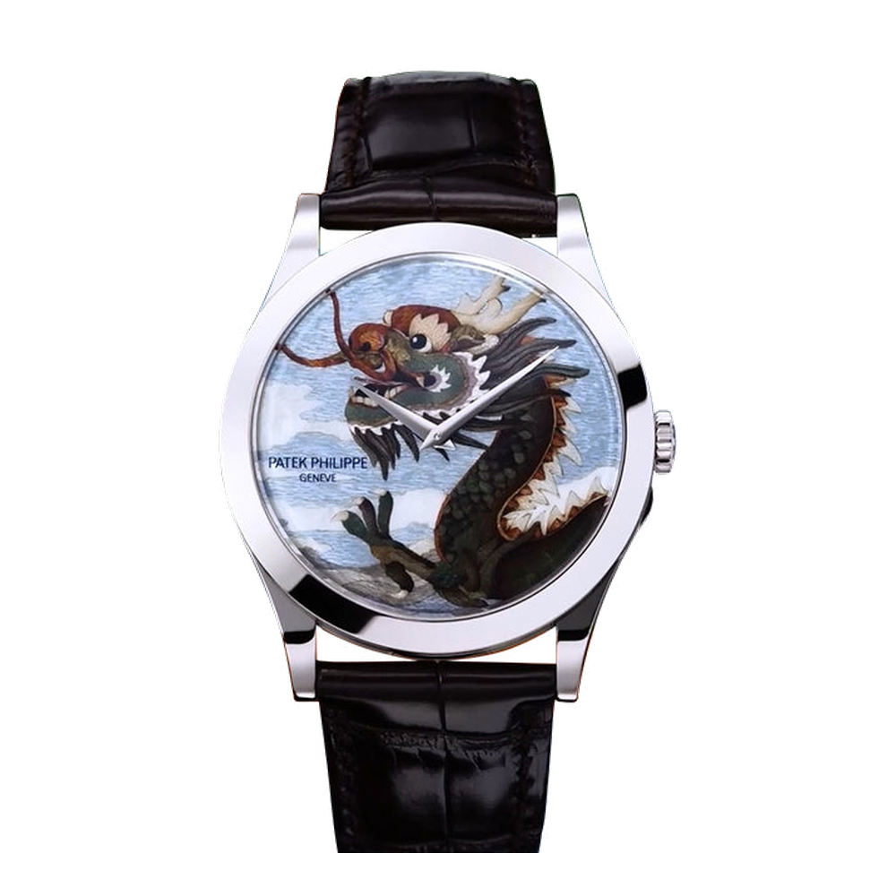 Patek Philippe Calatrava 5089 White Gold/Dragon