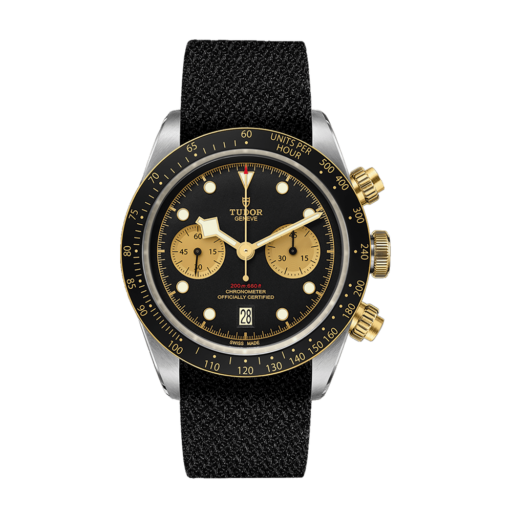Tudor Black Bay Chrono S&G Black Dial Straps