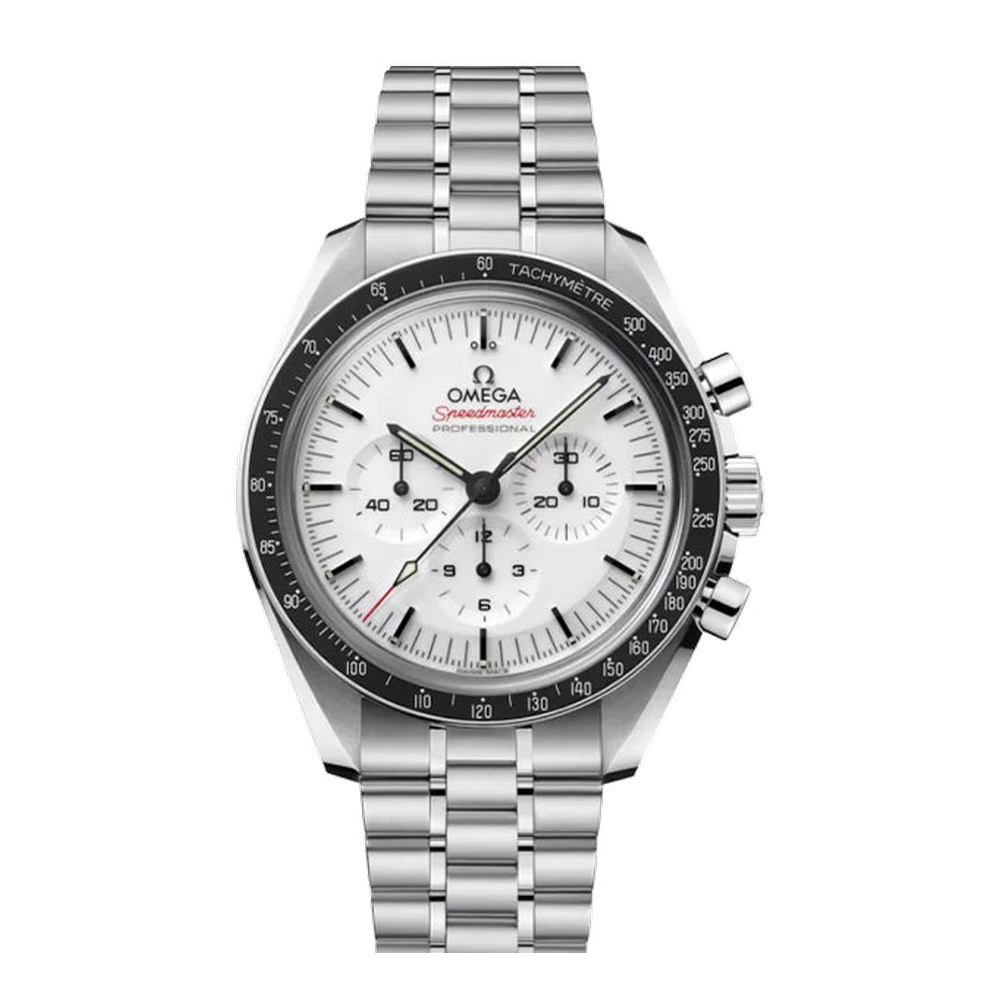 Omega Speedmaster Professional Moonwatch MIR 365 White Dial Straps