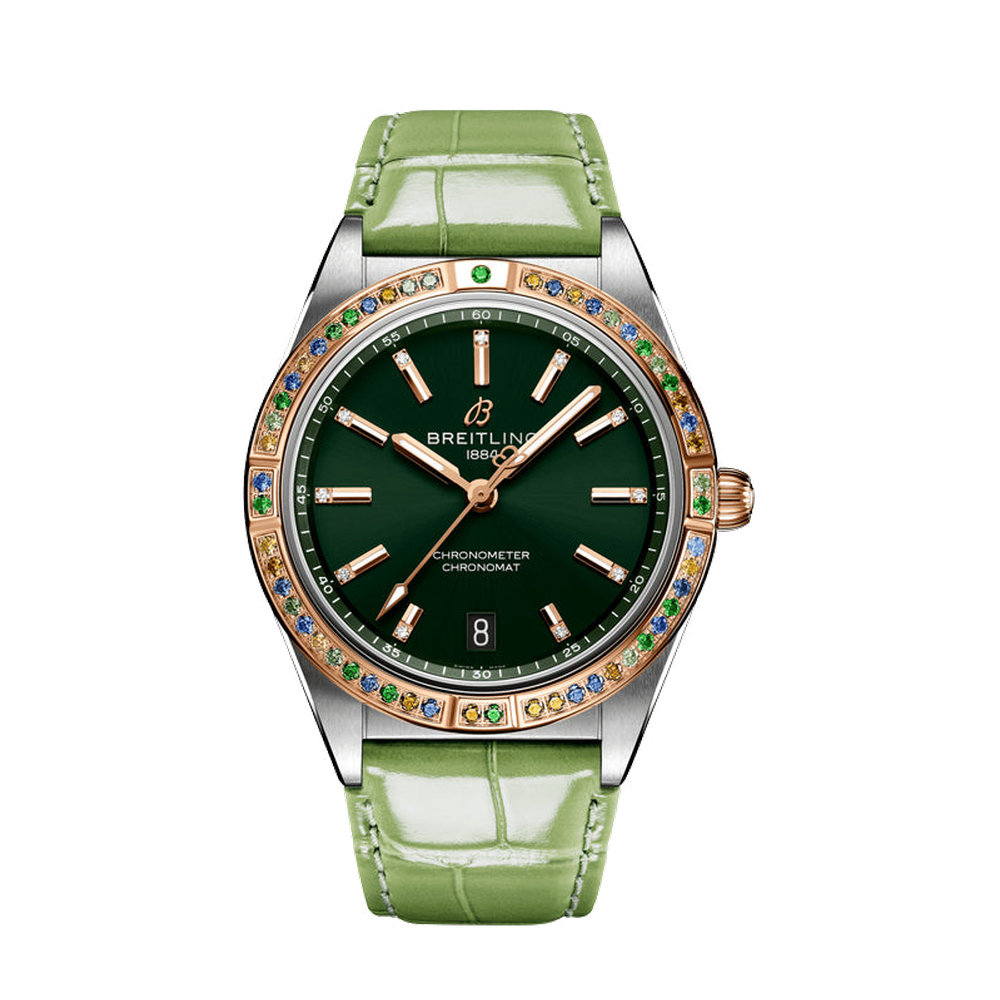 Breitling Chronomat Automatic 36 South Sea Green Dial Straps