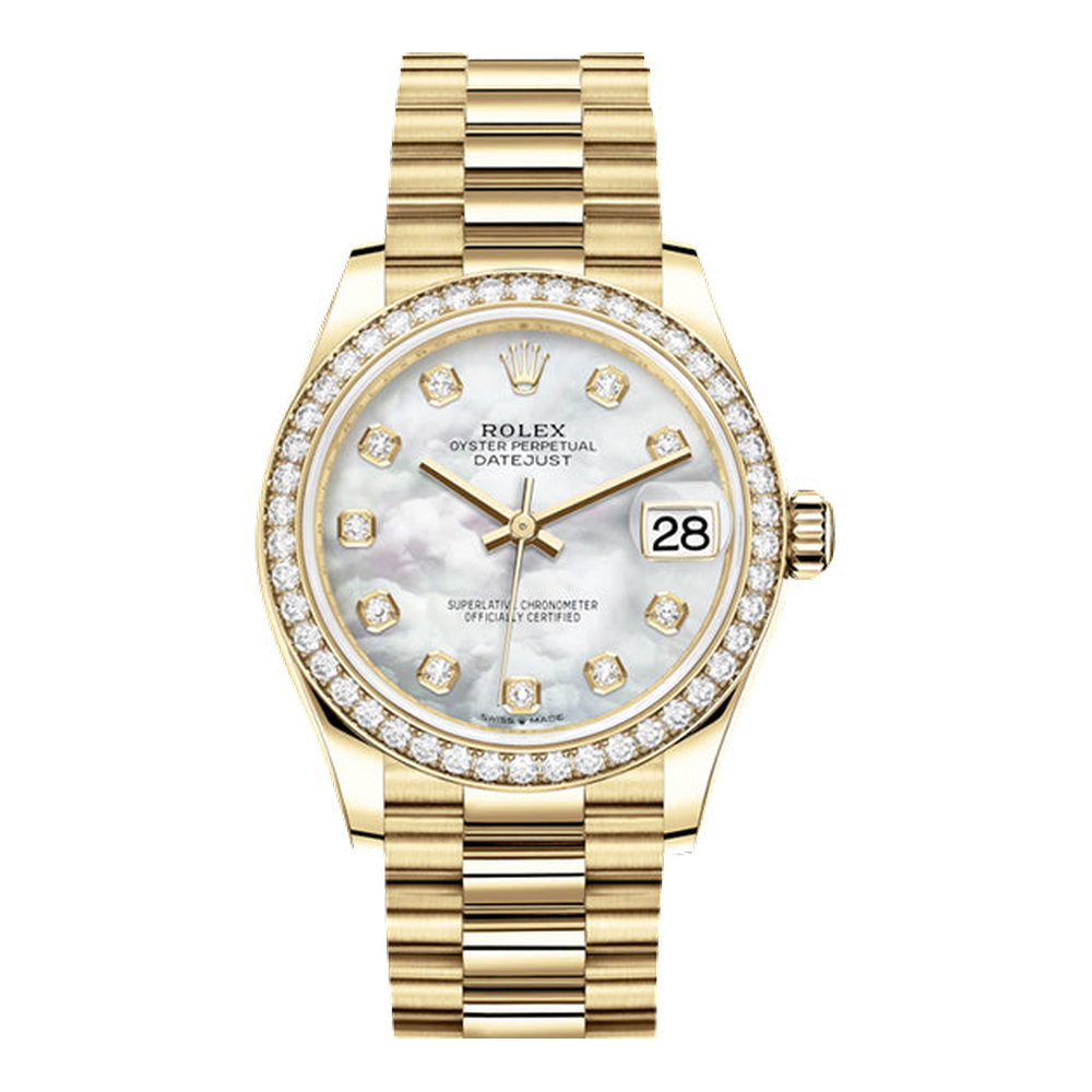 Rolex Datejust 31 Yellow Gold / Diamond / MOP / President