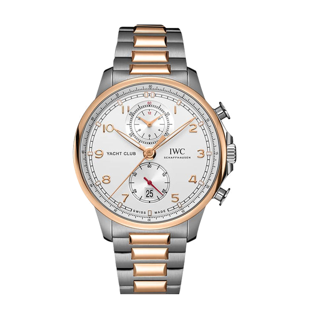 IWC Portugieser Yacht Club Chronograph Stainless Steel - Red Gold / Silver / Bracelet