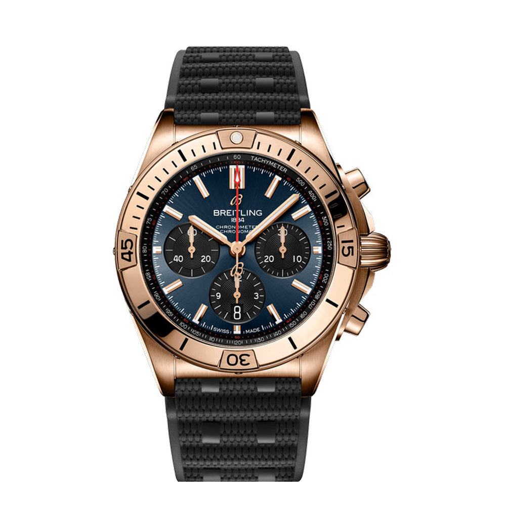 Breitling Chronomat B01 42 Super Bowl LVIII Blue / Navy Dial Straps