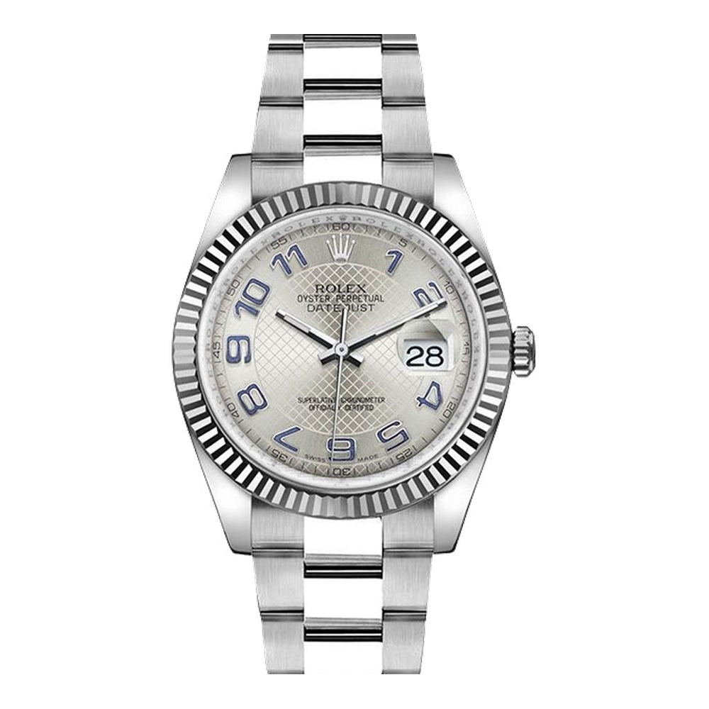 Rolex Datejust 36 Stainless Steel Fluted / Oyster / Silver Arabic