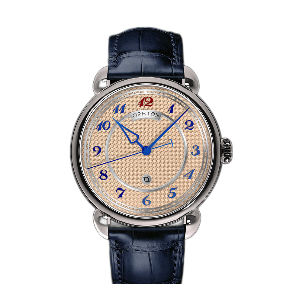 Ophion OPH786 Vélos Singapore Limited Edition Salmon Red Twelve Blue Pink/Salmon Dial Straps