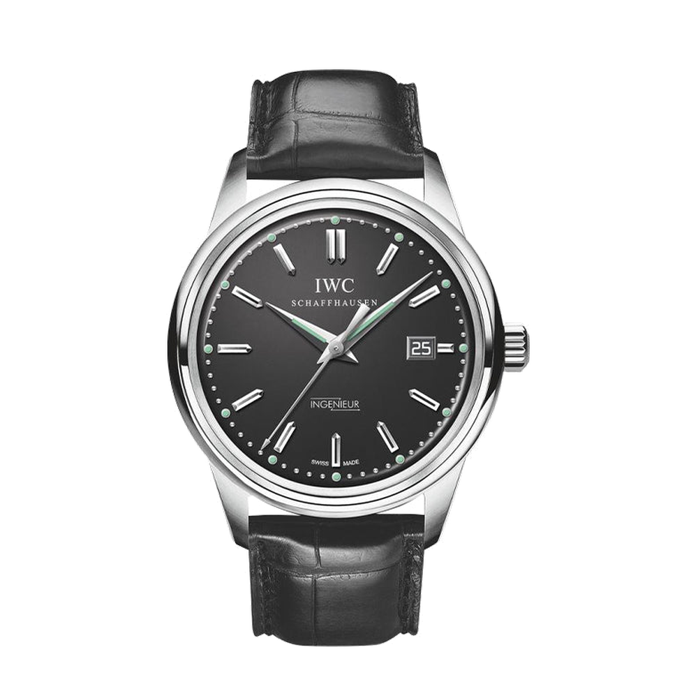 IWC Automatic 1955 Stainless Steel Black Dial Straps