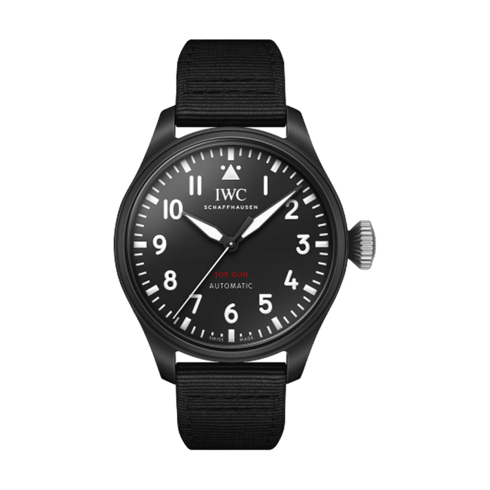 IWC Big Pilot's Watch 43 Top Gun Black Dial Straps
