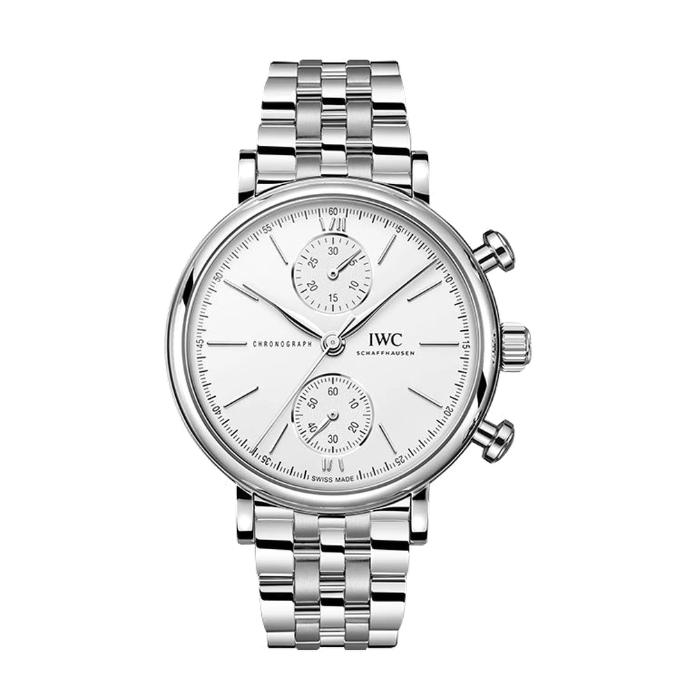 IWC Portofino Chronograph 39 Stainless Steel / Silver / Bracelet