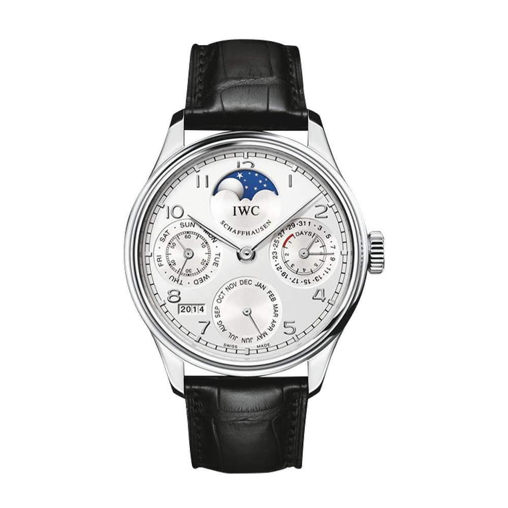 IWC Portugieser Perpetual Calendar 5023 Platinum / Silver