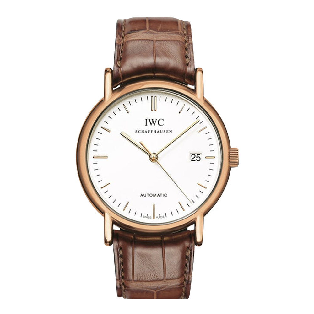 IWC Portofino Automatic / Rose Gold / White / Strap White Dial Straps