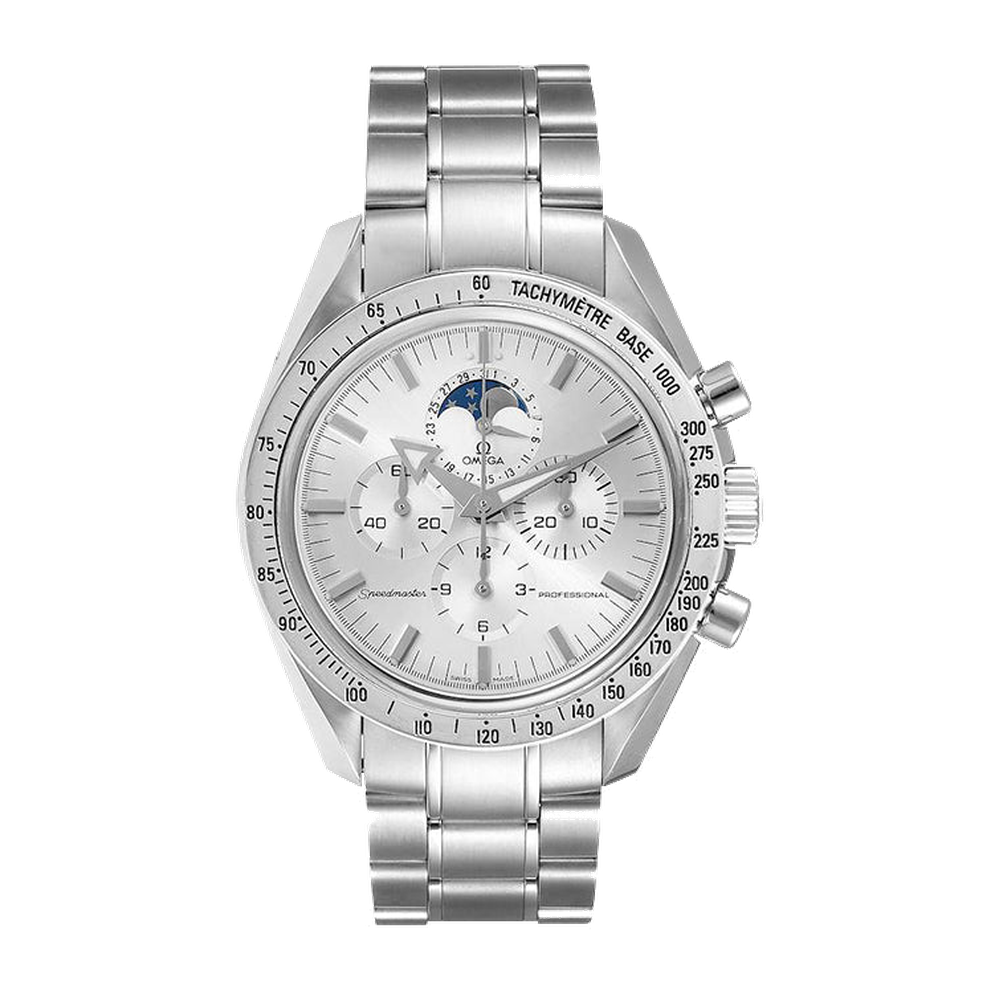 Omega Speedmaster Professional Broad Arrow Moonphase Grey Dial Straps