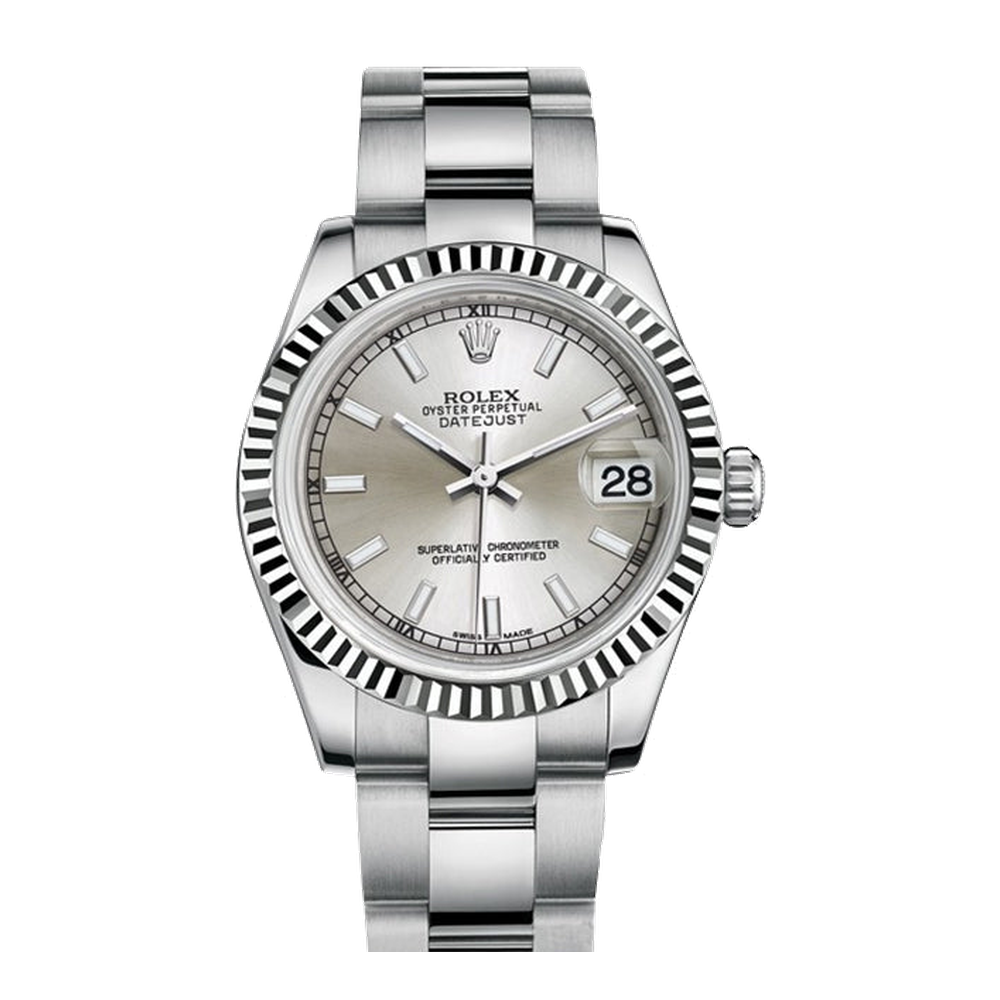 Rolex Datejust 31 Stainless Steel Fluted / Oyster / Silver