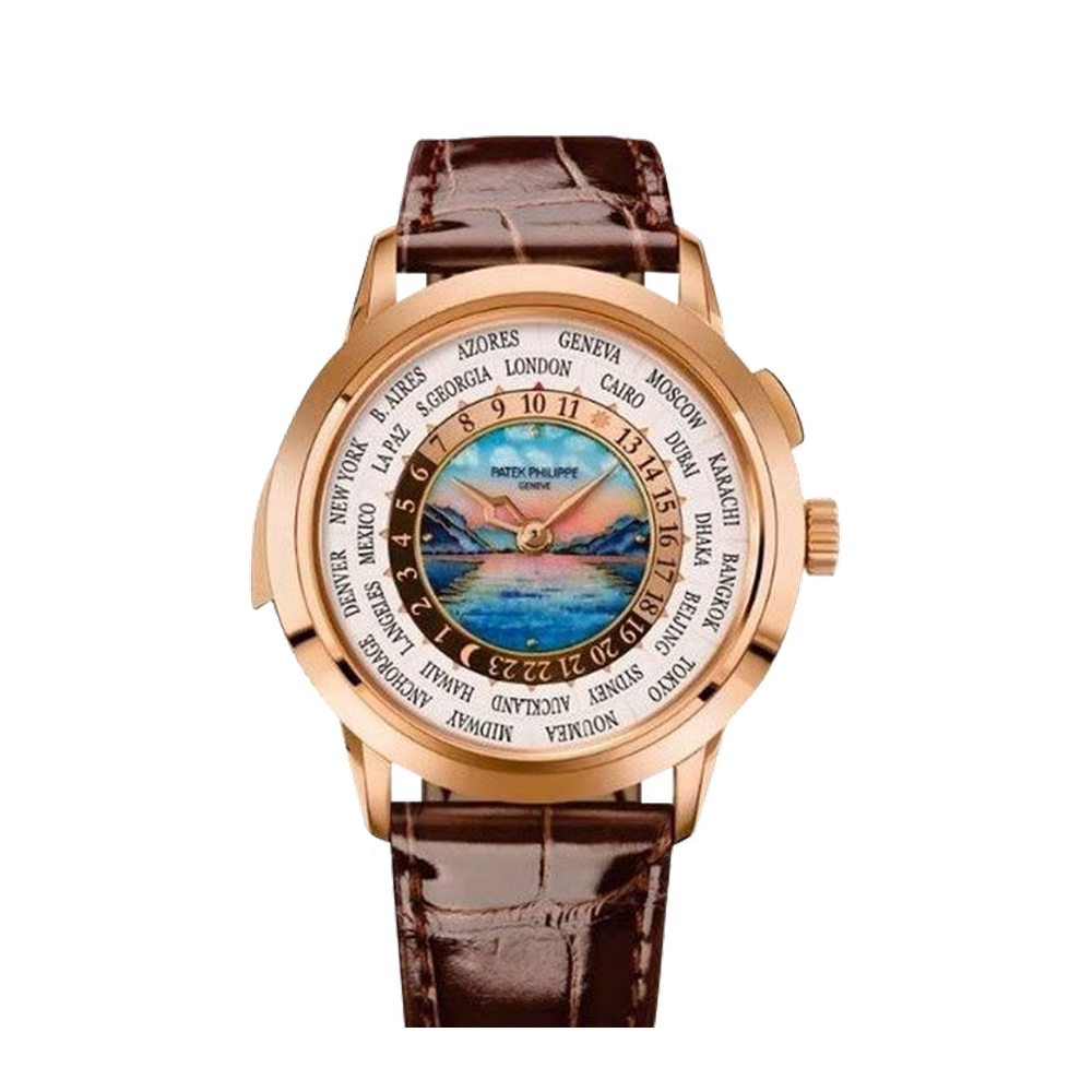 Patek Philippe World Time Minute Repeater Rose Gold / Lake Thun