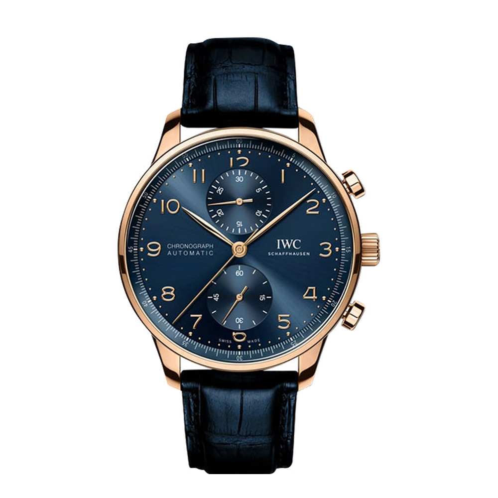 IWC Portugieser Chronograph Red Gold / Blue / Boutique Edition