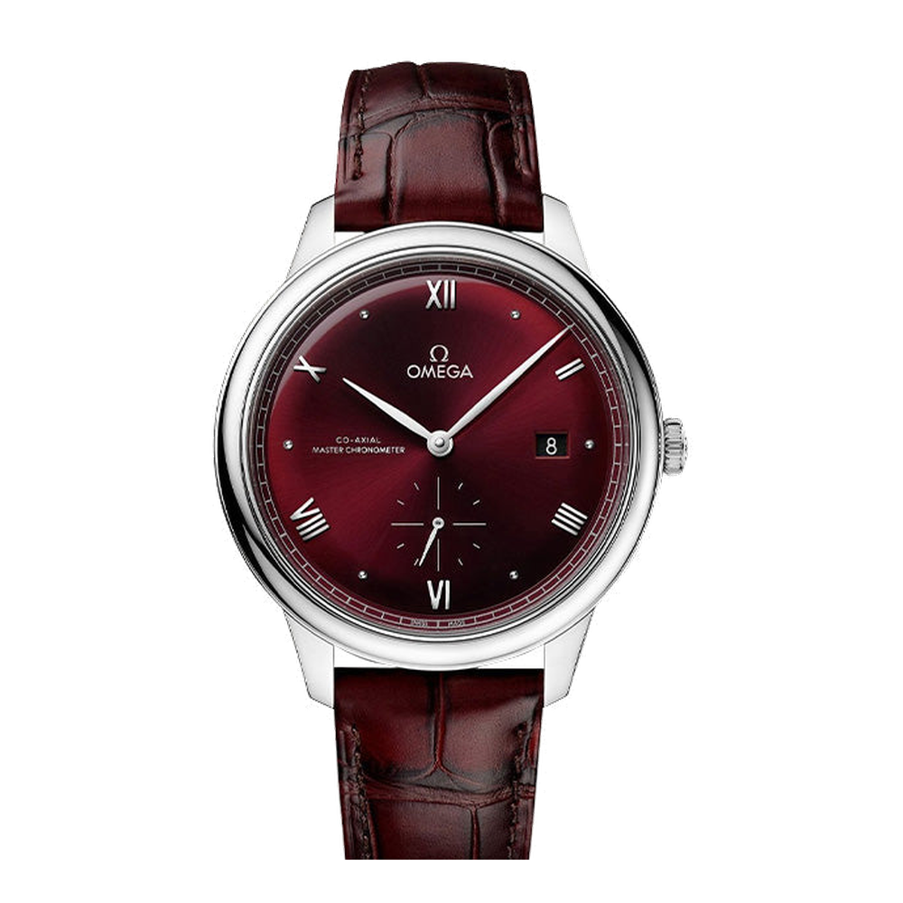 Omega Prestige Purple/Bordeaux Dial Straps