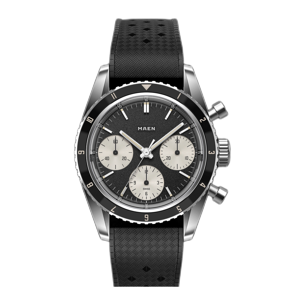 Maen Skymaster 38 - M6.1.1 Black Dial Straps