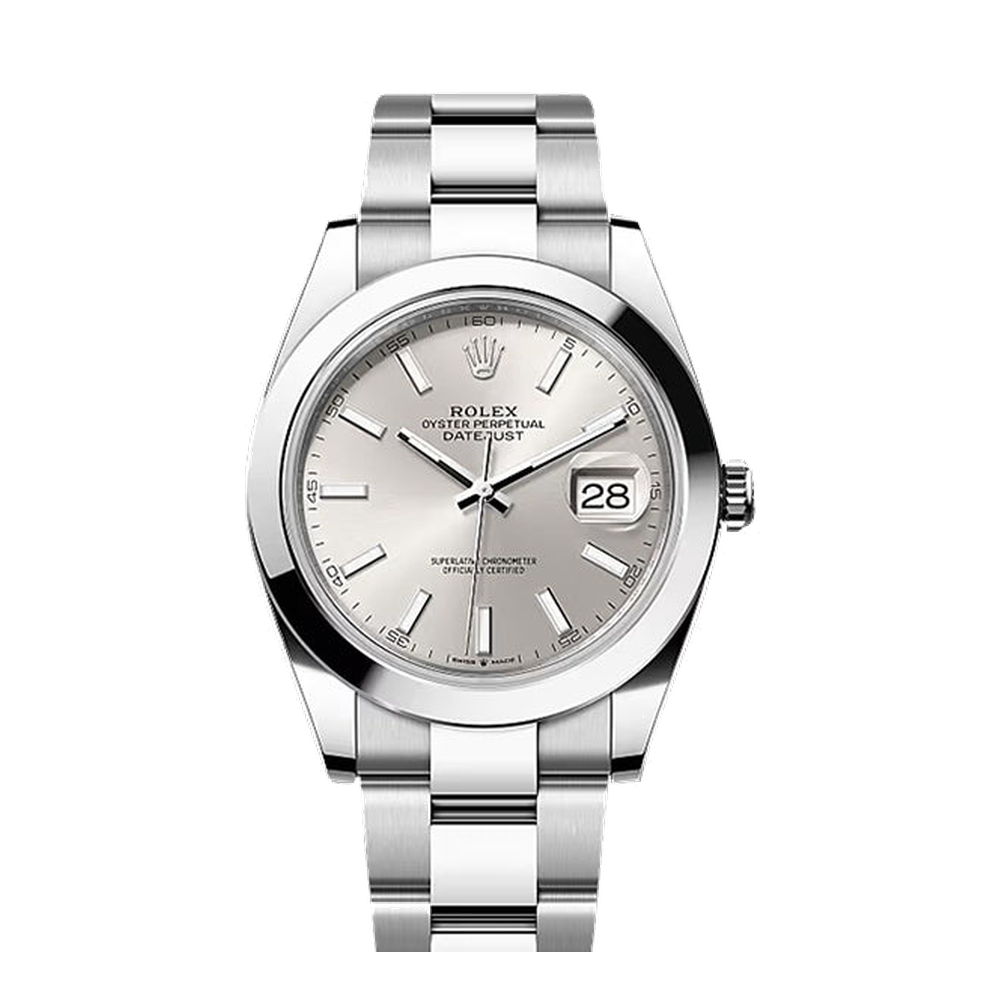 Rolex Datejust 41 Stainless Steel Smooth / Oyster / Silver