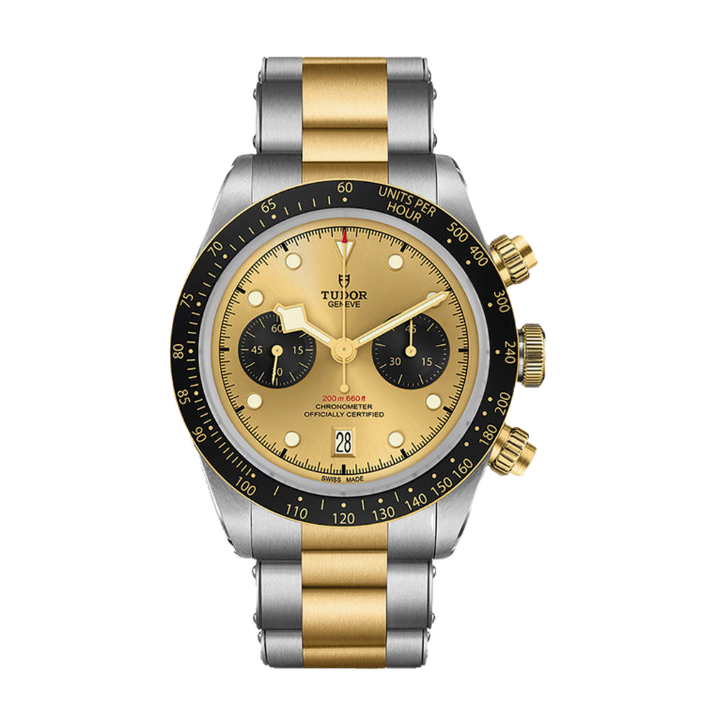 Tudor Black Bay Chrono S&G Yellow Dial Straps