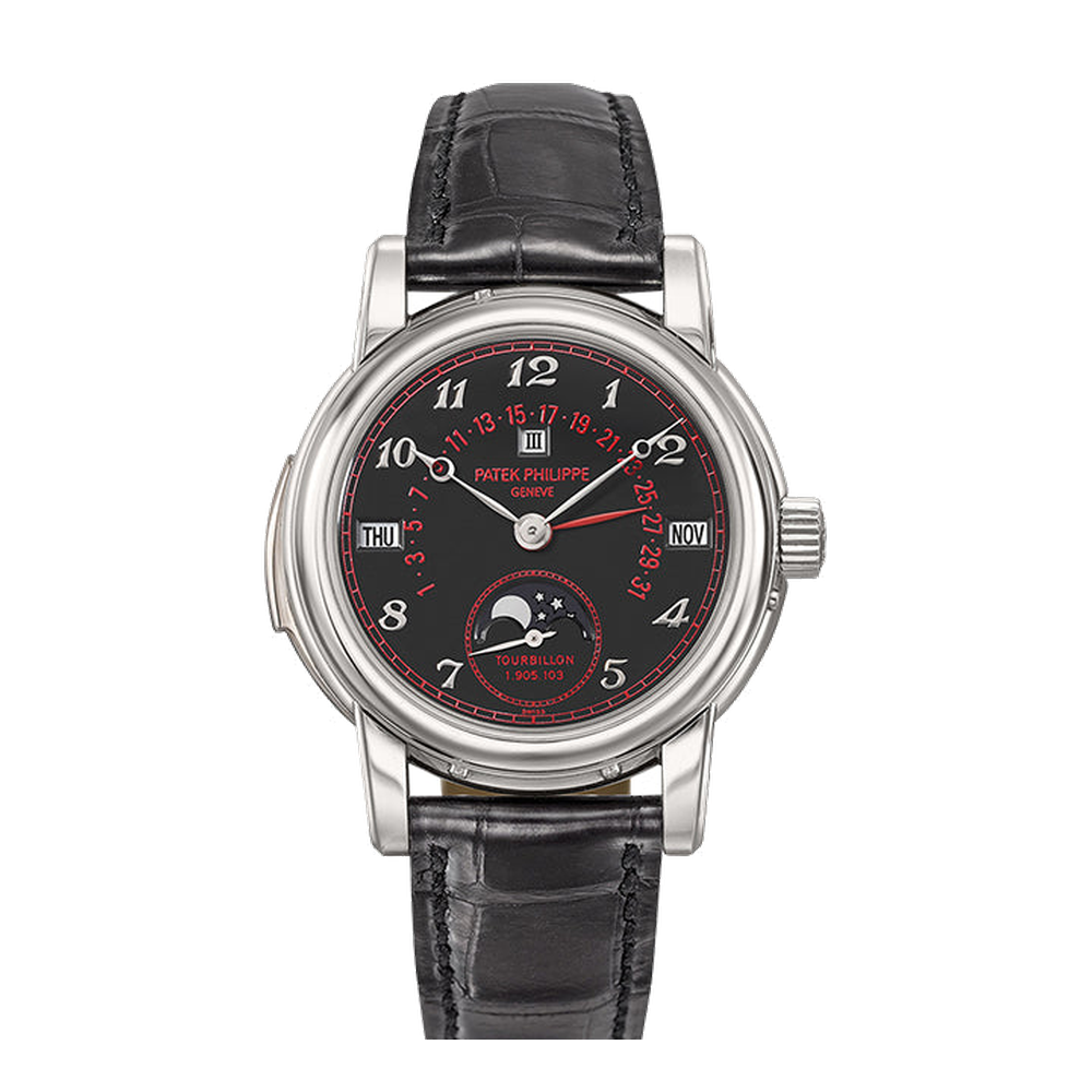 Patek Philippe Tourbillon Minute Repeater Perpetual Calendar 5016 Black Red