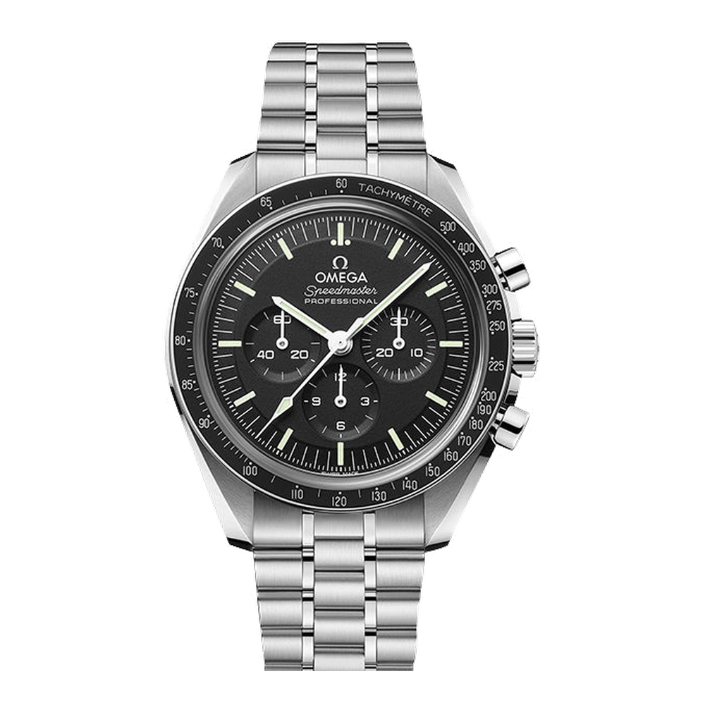 Omega Speedmaster Professional Moonwatch Black Dial Straps