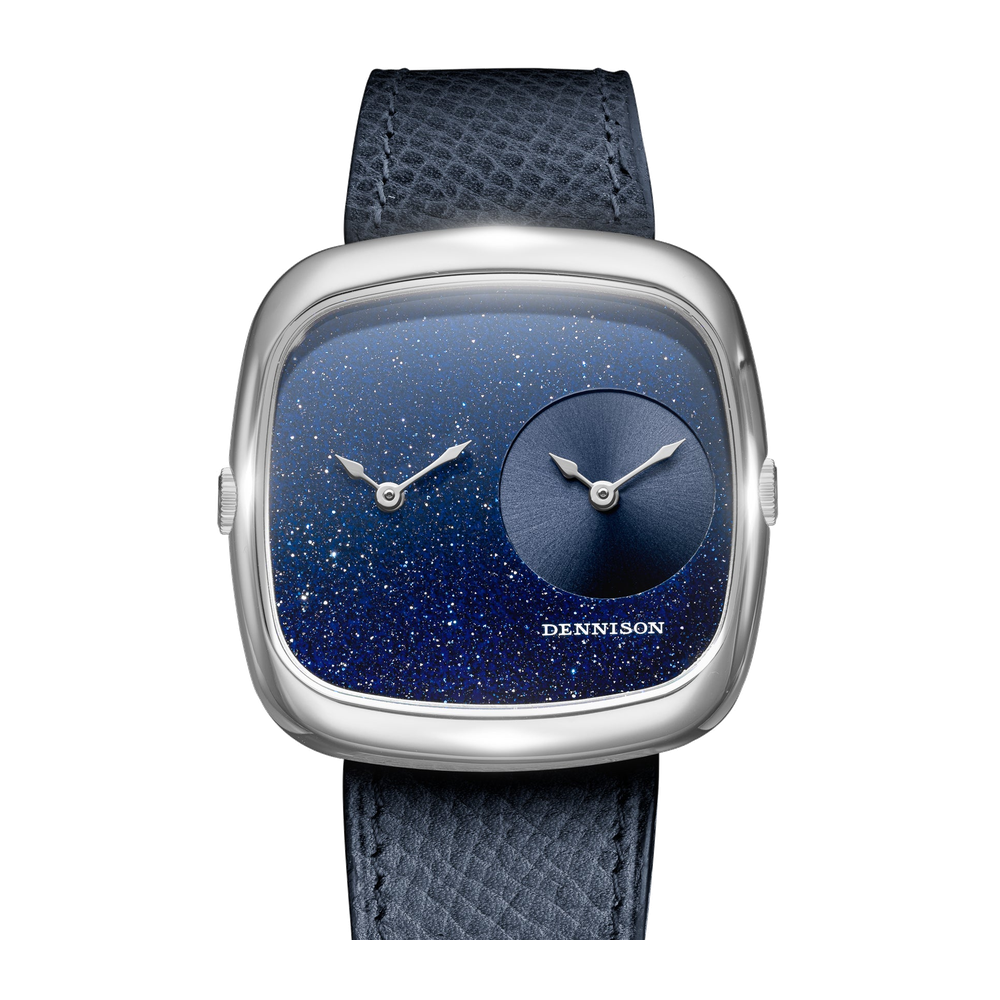 Dennison Aventurine & Black Sunray In Steel Blue/Navy Dial Straps