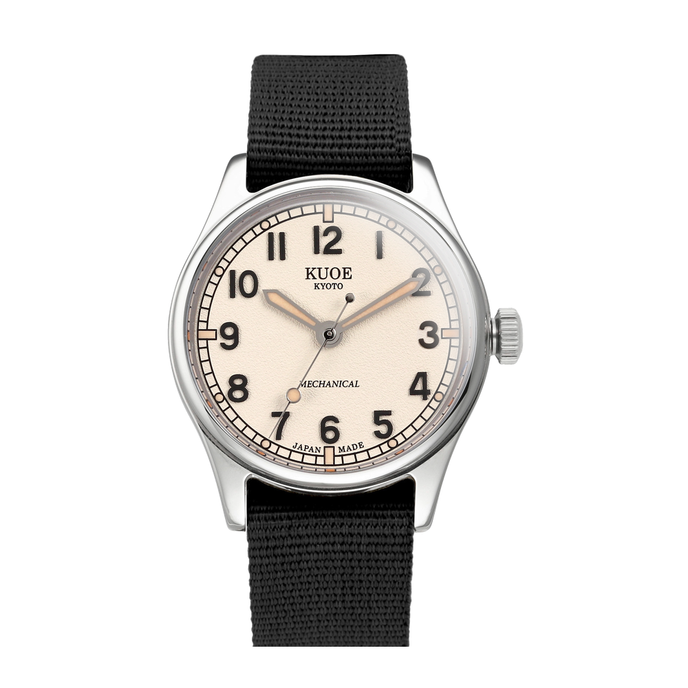 Kuoe Kyoto 90-002 Natural/Cream dial / 35 mm Natural/Cream Dial Straps