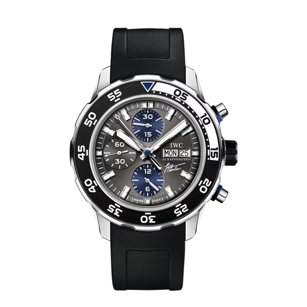 IWC Aquatimer Chronograph Edition Jacques-Yves Costeau Grey Dial Straps