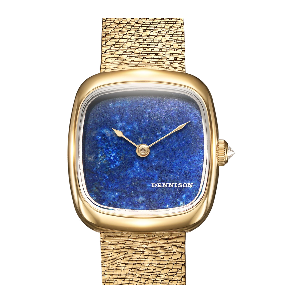 Dennison Mini Lapis Lazuli In Gold Blue/Navy Dial Straps