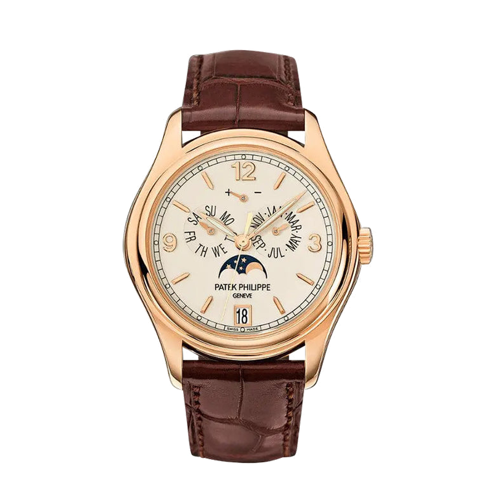 Patek Philippe Annual Calendar 5146 Rose Gold / Cream Natural / Cream Dial Straps