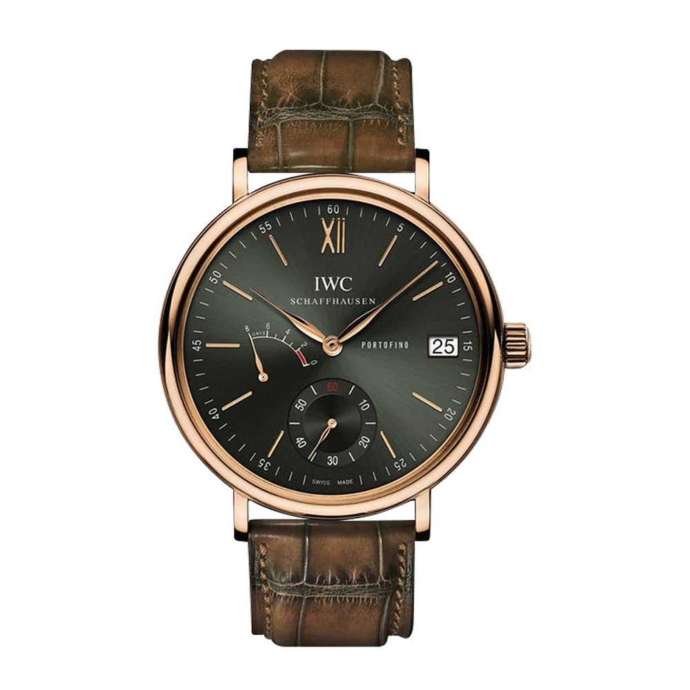 IWC Portofino Hand-Wound Eight Days Red Gold / Green / Harrods