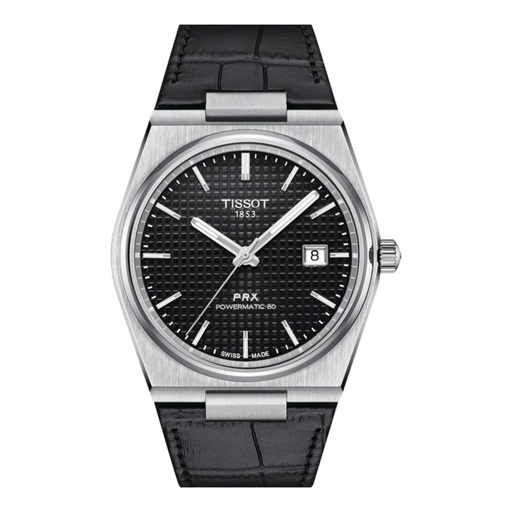 Tissot PRX Powermatic 80 Black Dial Straps