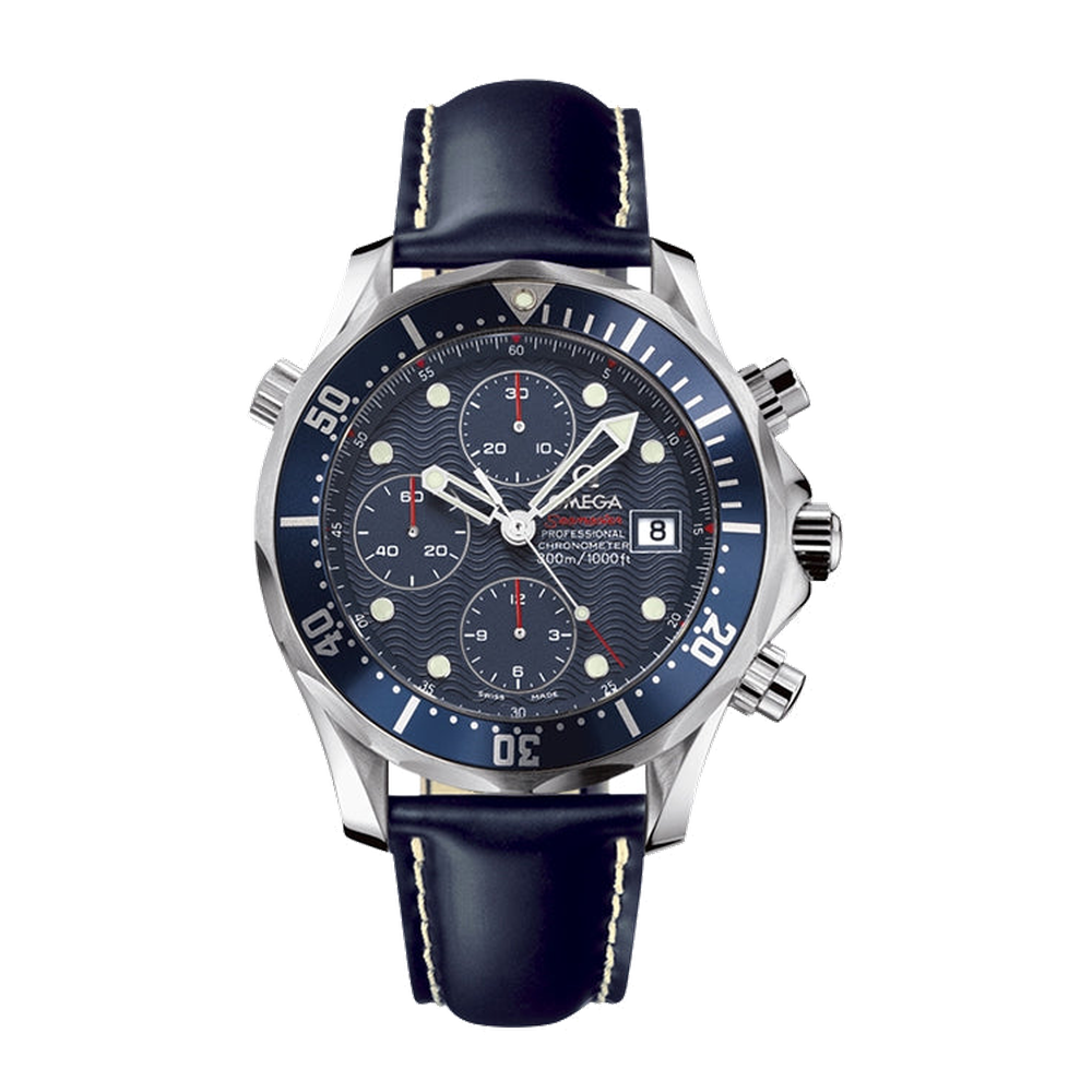 Omega Diver 300M Automatic 41.5 Chronograph Stainless Steel / Blue / Rubber