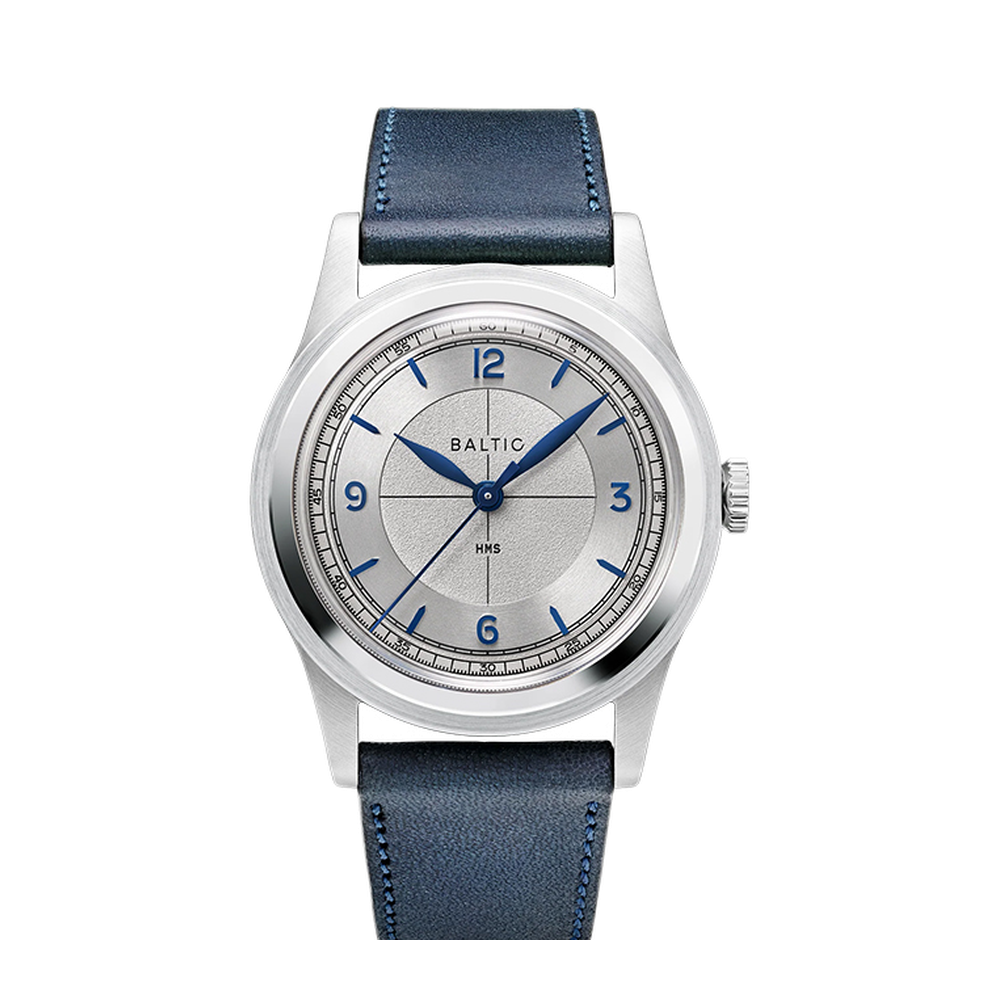 Baltic HMS 003 Silver Blue Grey Dial Straps