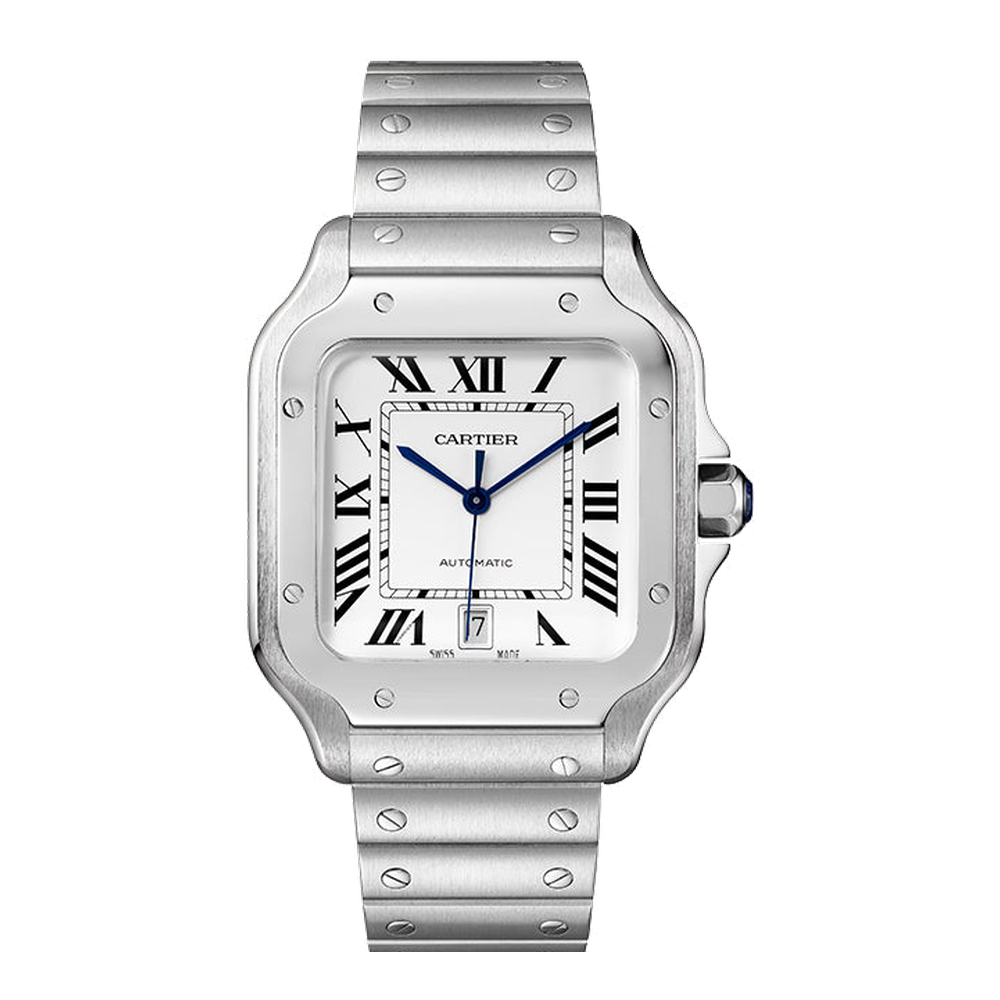 Cartier Santos de Cartier Large White Dial Straps