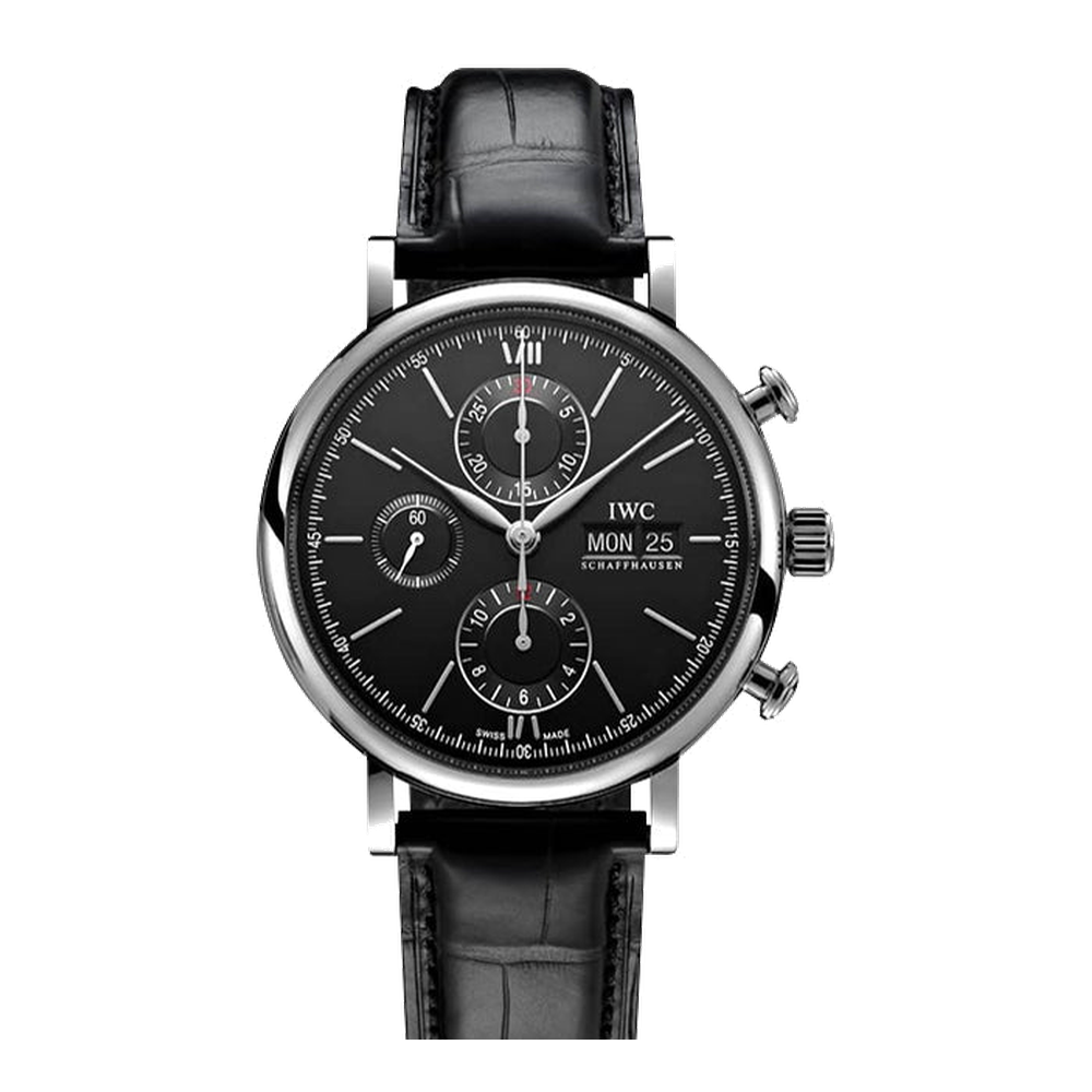 IWC Portofino Chronograph Stainless Steel / Black
