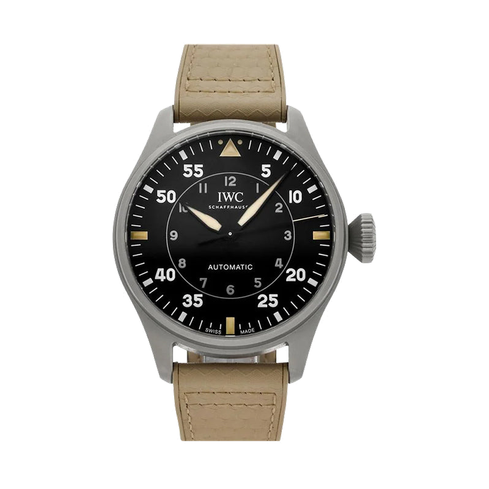 IWC Big Pilot 43 Spitfire Black Dial Straps