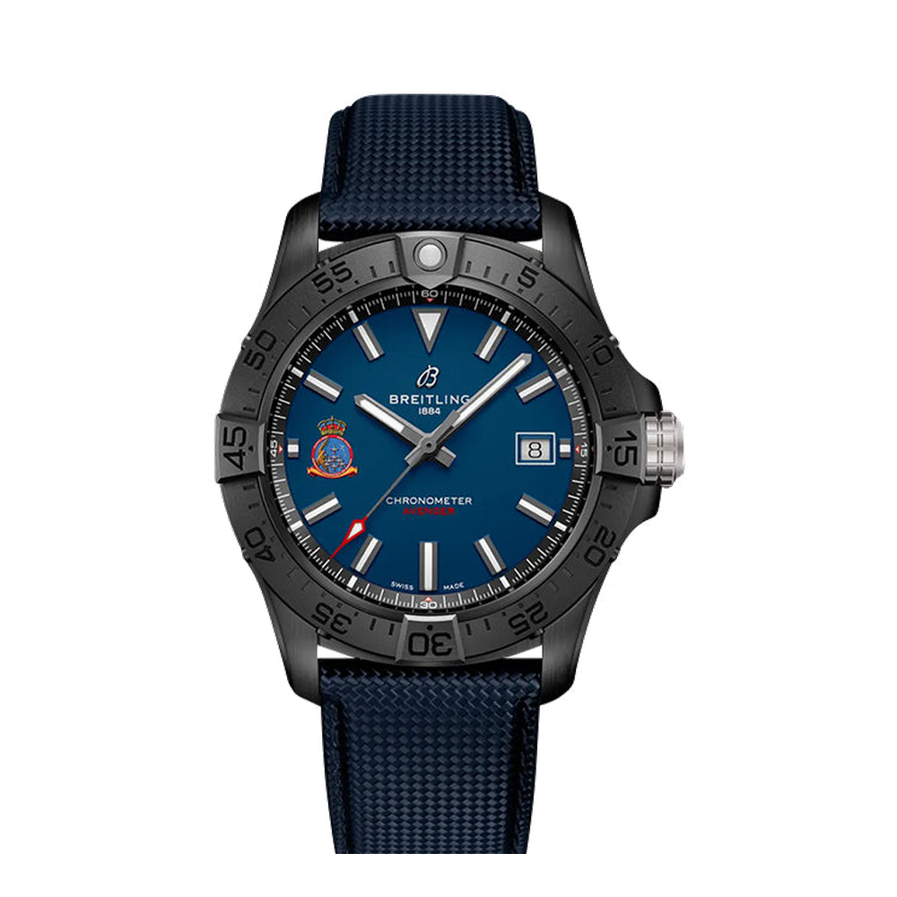 Breitling Automatic 42 Night Mission Patrulla Águila Limited Edition Blue/Navy Dial Straps