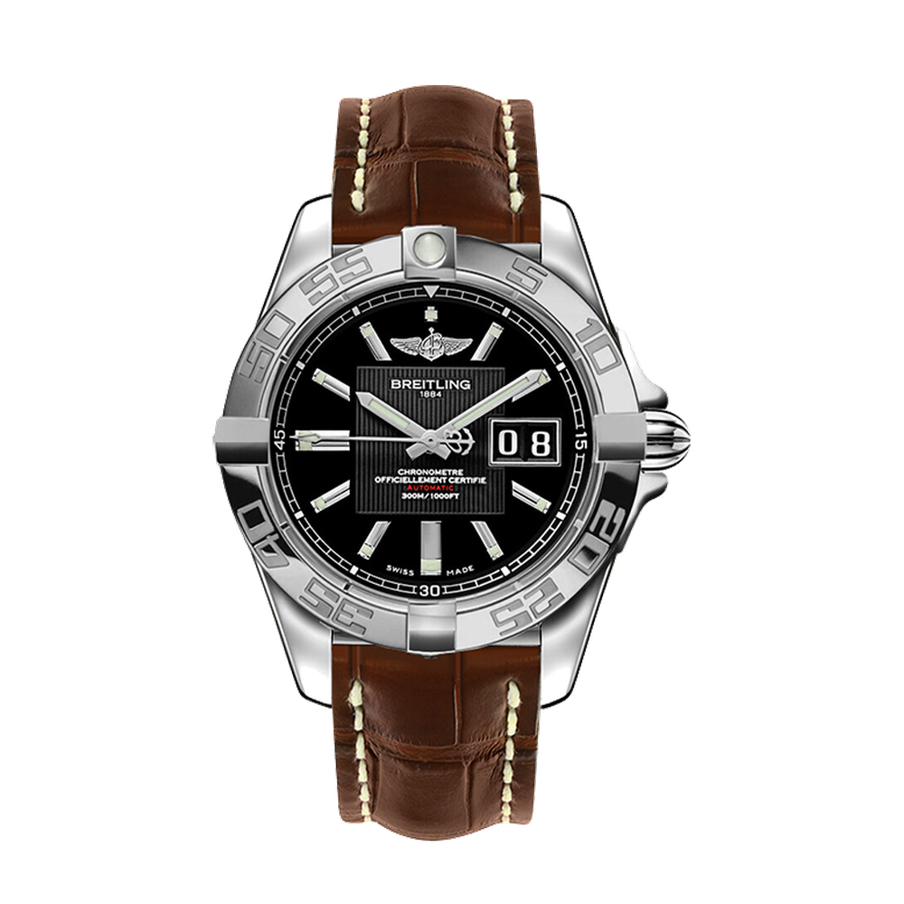 Breitling Stainless Steel / Trophy Black / Sahara
