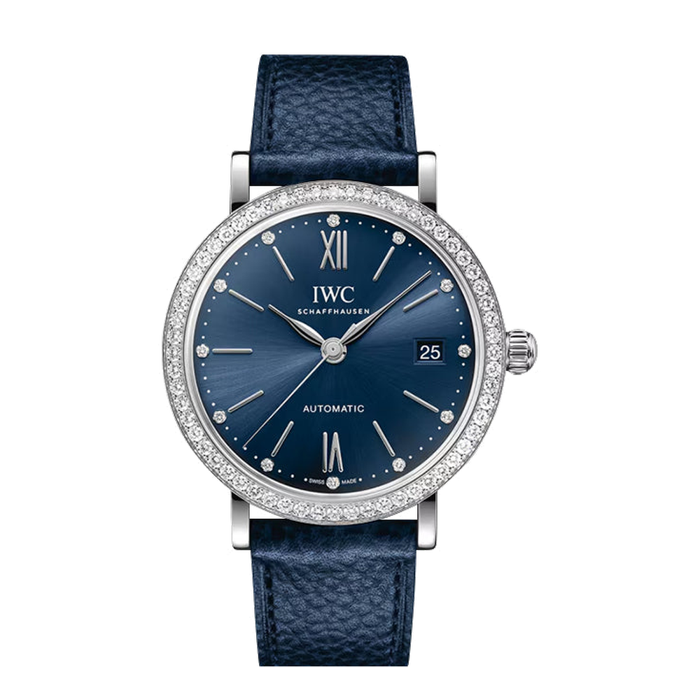 IWC Portofino Automatic 37 Stainless Steel - Diamond / Blue