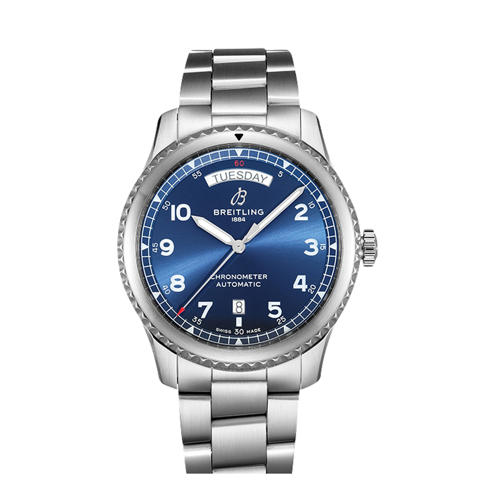 Breitling Automatic Day & Date 41 Stainless Steel / Blue / Bracelet