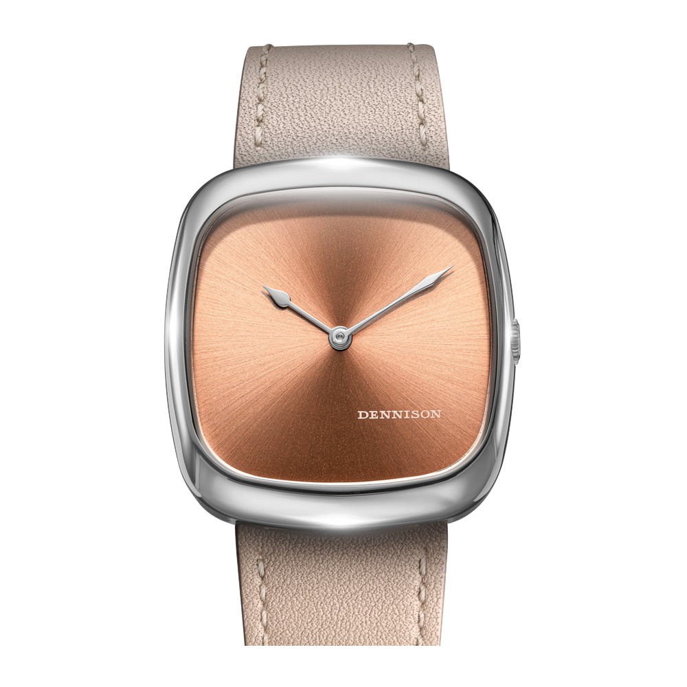 Dennison Sunray Salmon In Steel Pink/Salmon Dial Straps