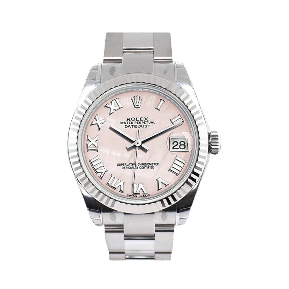 Rolex Datejust 31 Stainless Steel Fluted / Oyster / Pink MOP
