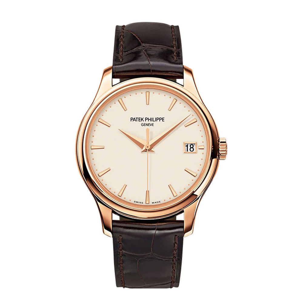 Patek Philippe Calatrava 5227 Rose Gold/Ivory Natural / Cream Dial Straps