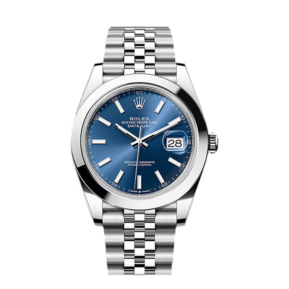 Rolex Datejust 41 Stainless Steel Smooth / Jubilee / Blue