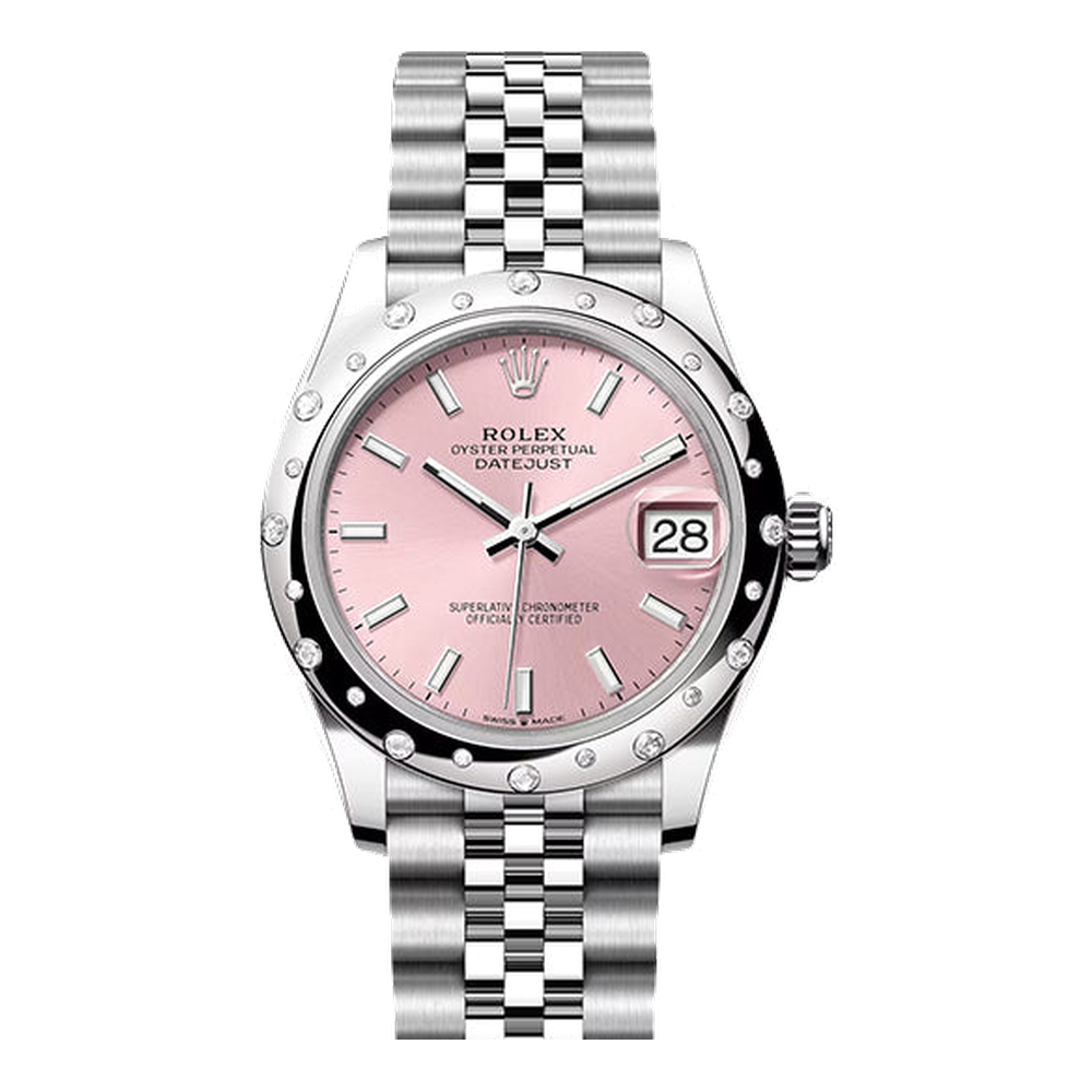 Rolex Datejust 31 Stainless Steel Domed Diamond / Jubilee / Pink