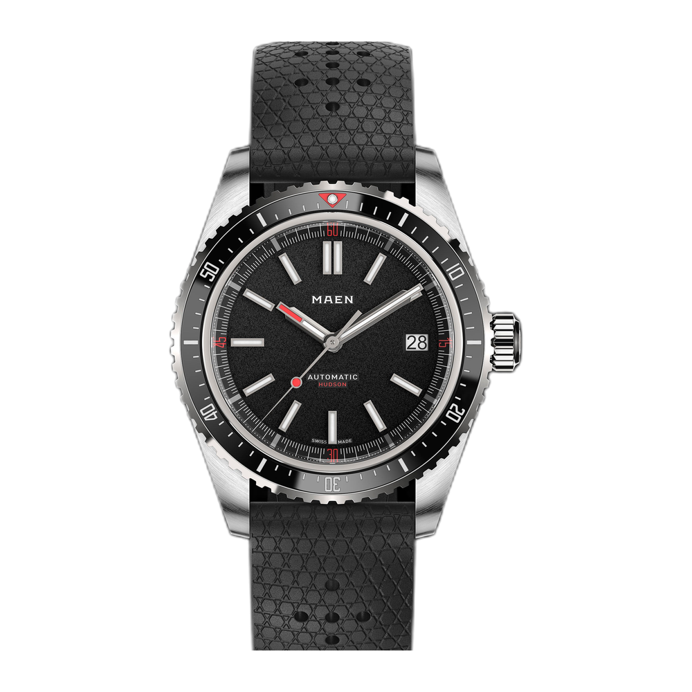 Maen Hudson 38 MK5 - M1.1.5 Black Dial Straps