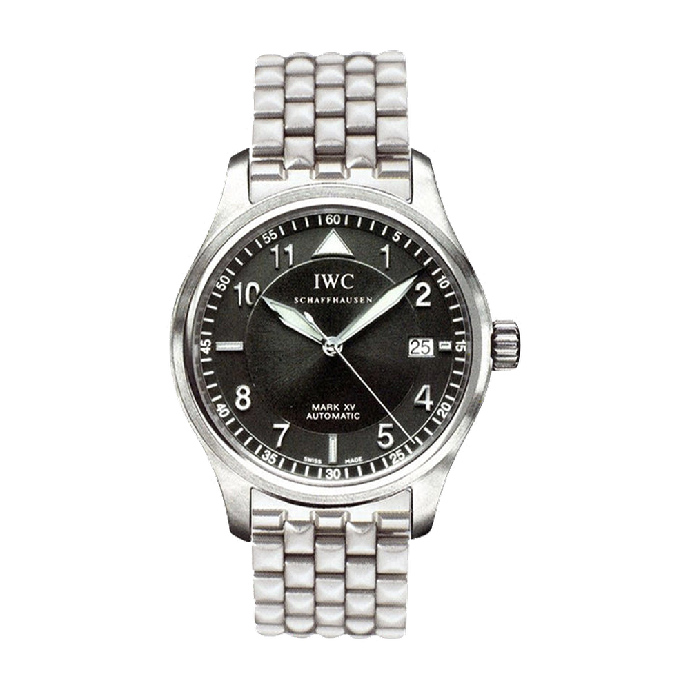 IWC Pilot's Watch Mark XV Spitfire Stainless Steel / Black / Bracelet