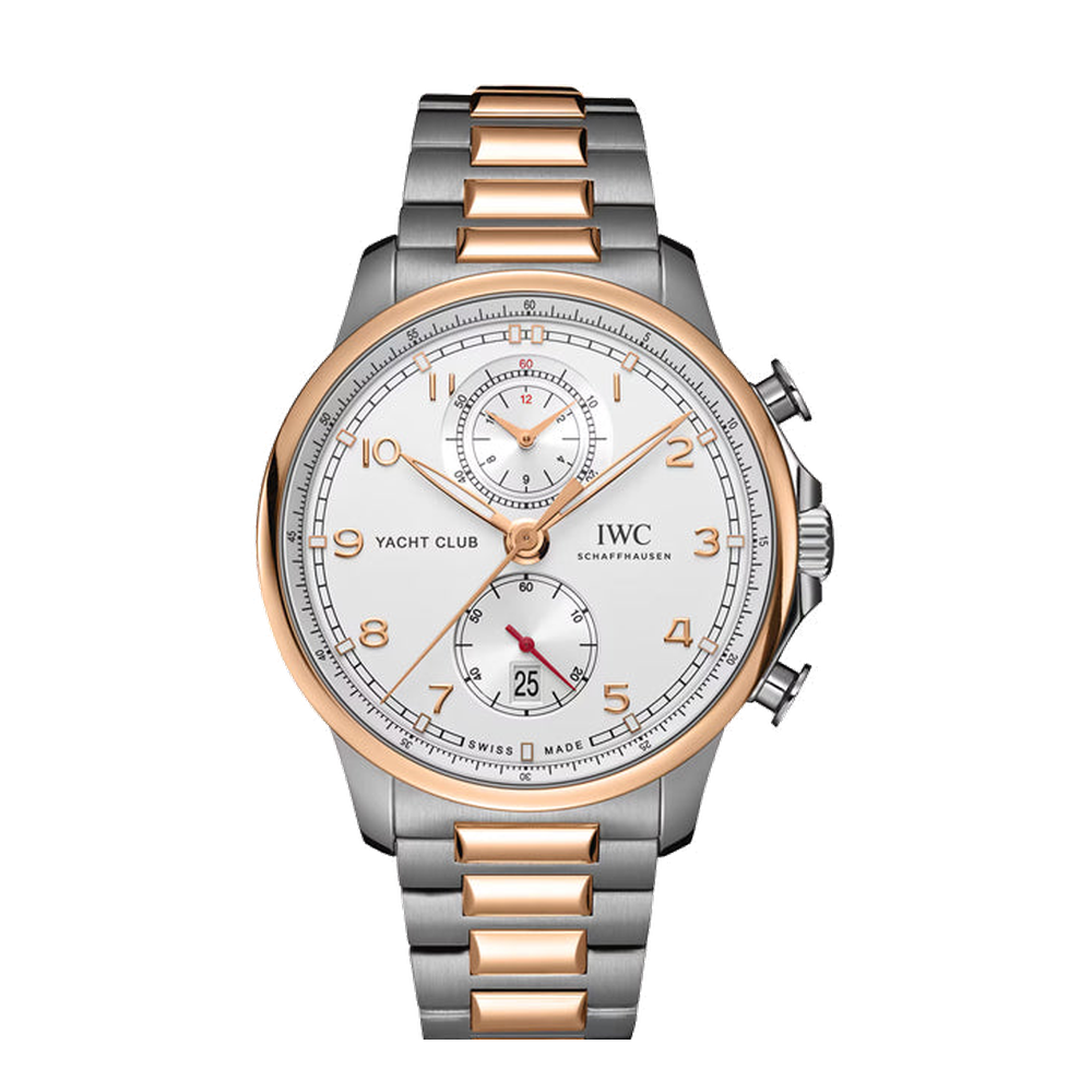 IWC Portugieser Yacht Club Chronograph White Dial Straps