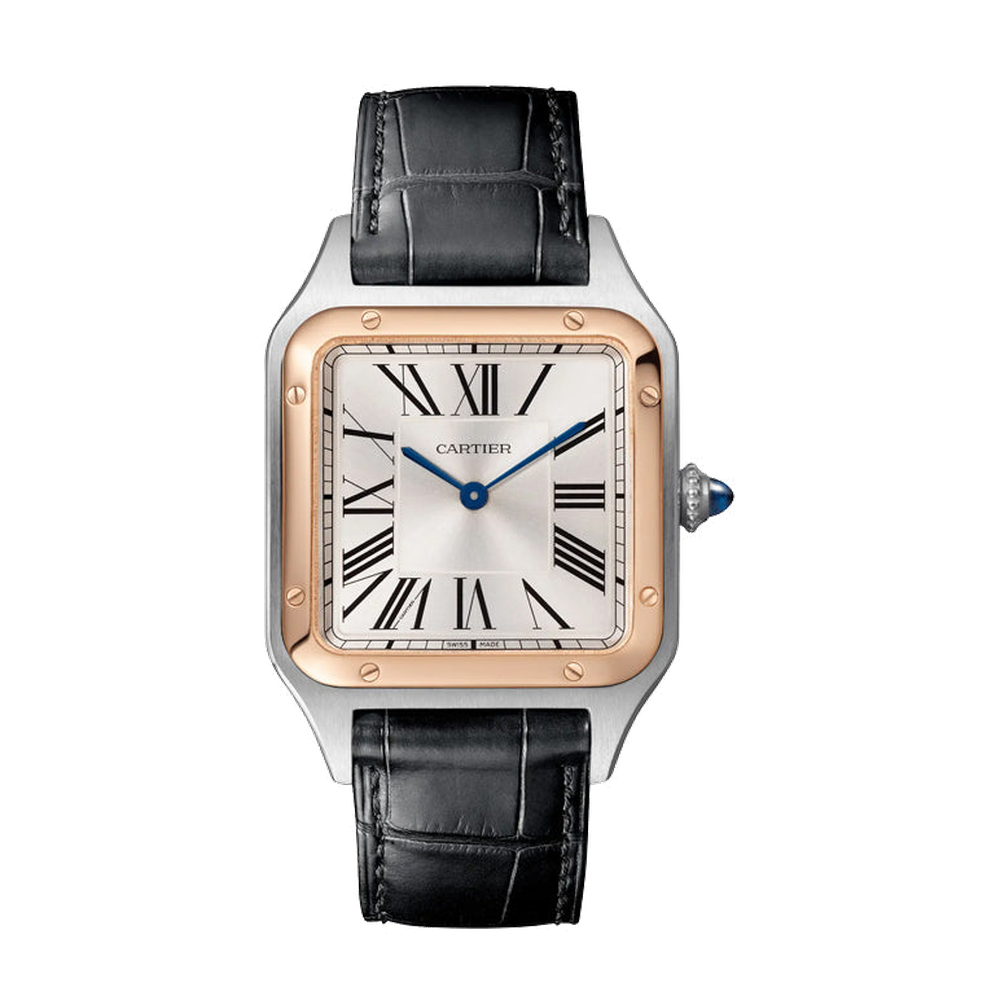 Cartier Santos Dumont Large White Dial Straps